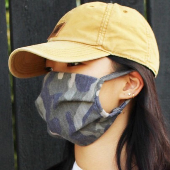 Accessories - MADE IN USA, Camouflage Print Face Mask